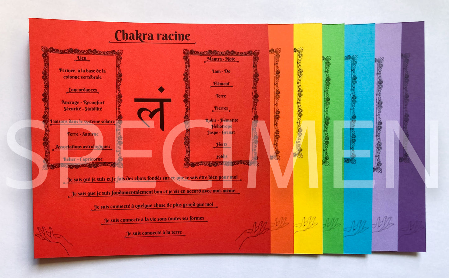 Collection des 7 chakras